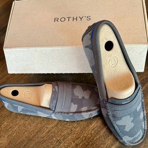 Rothy’s The Driving Loafer Men’s Size 9 Pavement Camo New In Box
